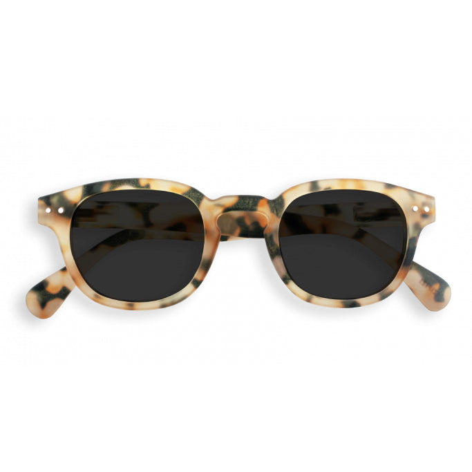 #C Shape Sunglasses in Light Tortoise