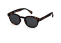 #C Shape Sunglasses in Tortoise/Grey Lens