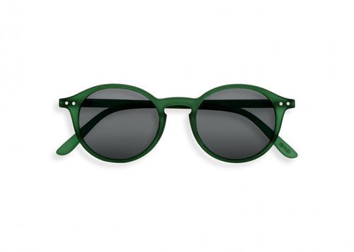 #D Shape Sunglasses in Green Crystal