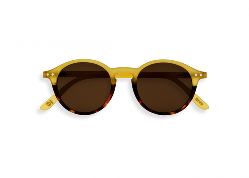 #D Shape Sunglasses in Yellow/Tortoise