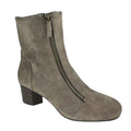 suede chelsea booties dual zippers