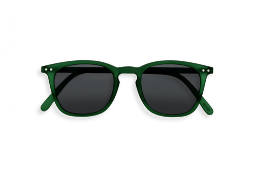 #E Shape Sunglasses in Green Crystal