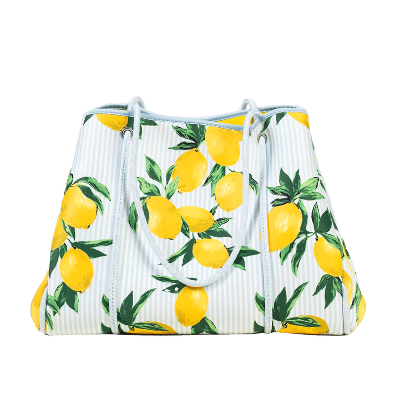 Emily Neoprene Tote in Lemons