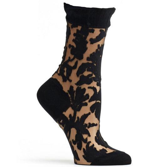 Floral Damask in Black