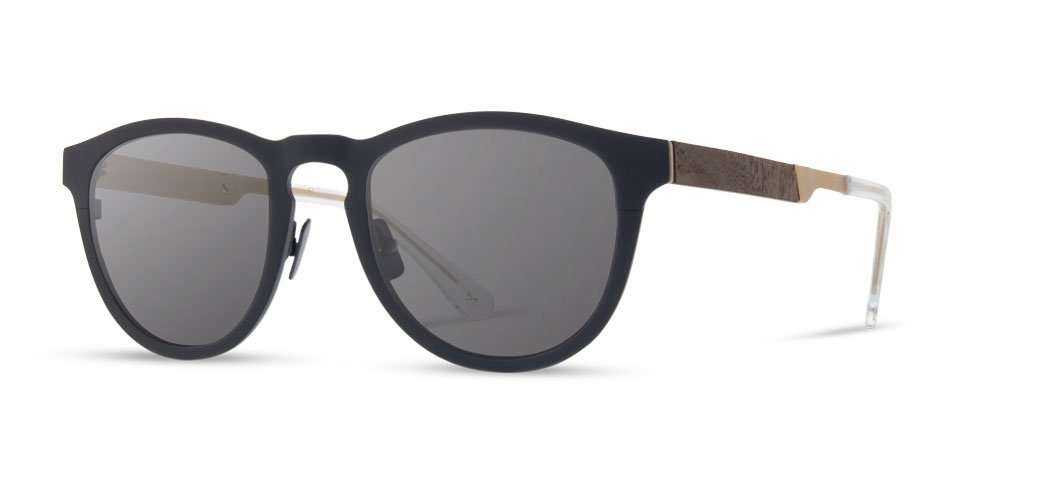 Francis in Navy/Elm Burl (Polarized)