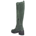 green suede tall boot womens fall