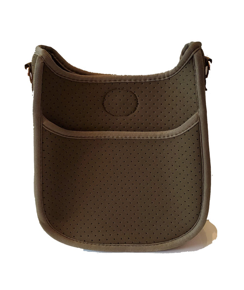 Mix & Match Mini Perf Neoprene Messenger Bag in Army