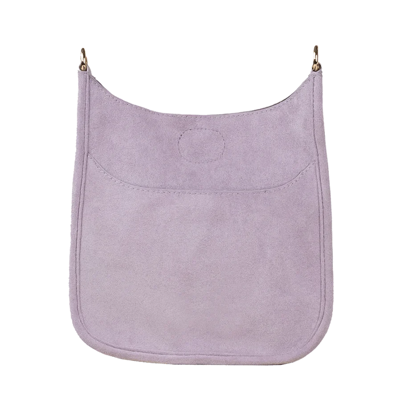 Mix & Match Faux Suede Mini Messenger Bag in Lilac