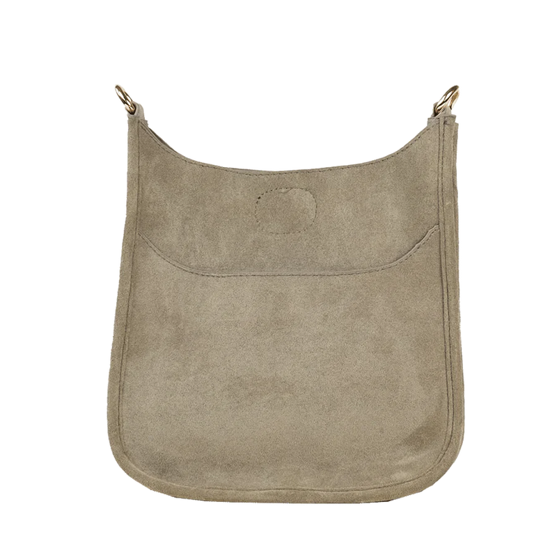 Mix & Match Faux Suede Mini Messenger Bag in Sage