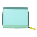 colorful trifold wallet mint