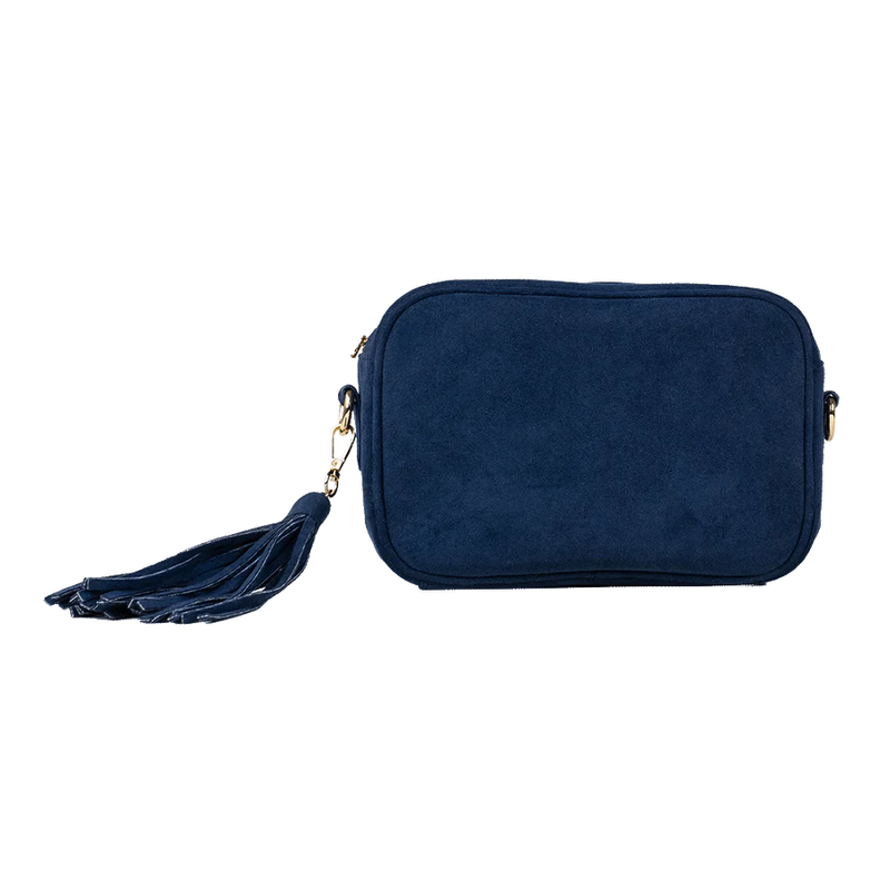 Mix & Match Faux Suede Tassel Bag in Navy