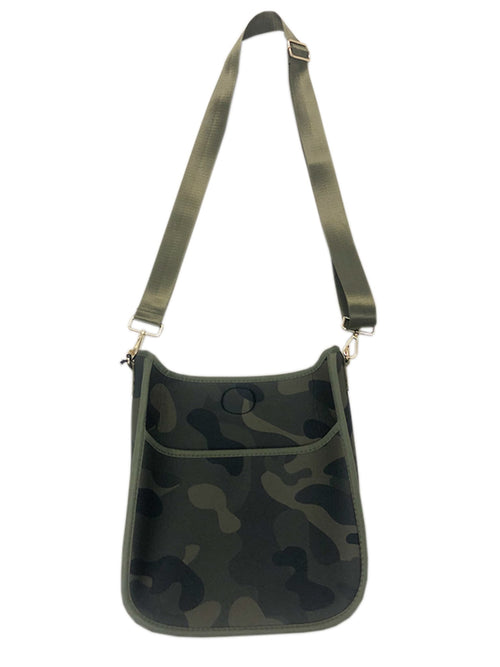 Neoprene Messenger Bag in Army Camo/Army Strap