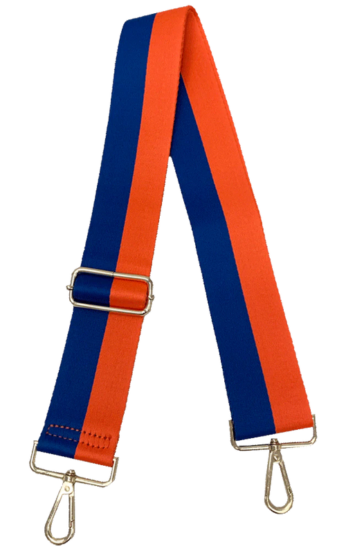 Mix & Match Bag Strap in Orange/Blue Stripe