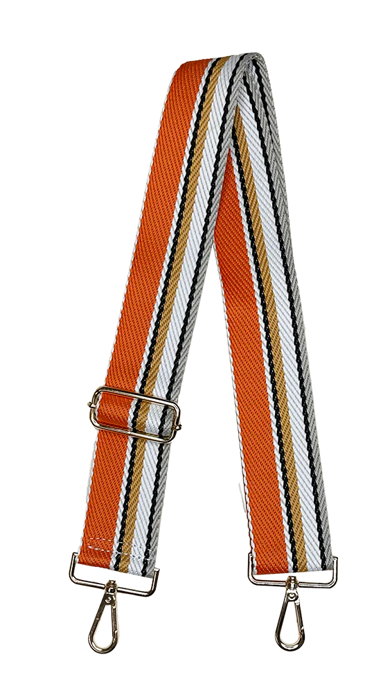 Mix & Match Bag Strap in Orange Multi Stripe