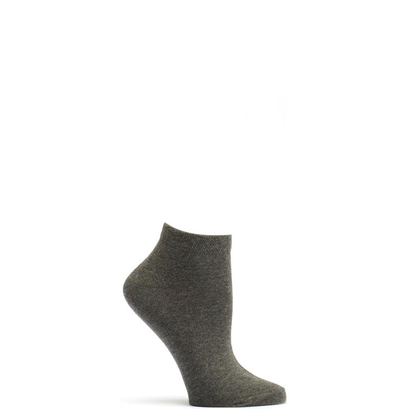 Pima Cotton Ankle in Heather Charcoal