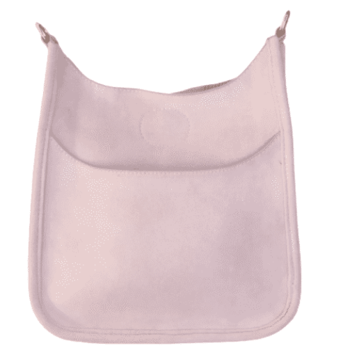 Mix & Match Mini Faux Suede Messenger Bag in Light Pink