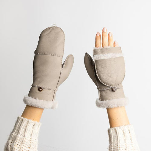Pop Top Gloves in Grey