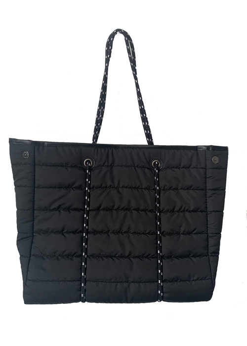 Puffy Tote in Black