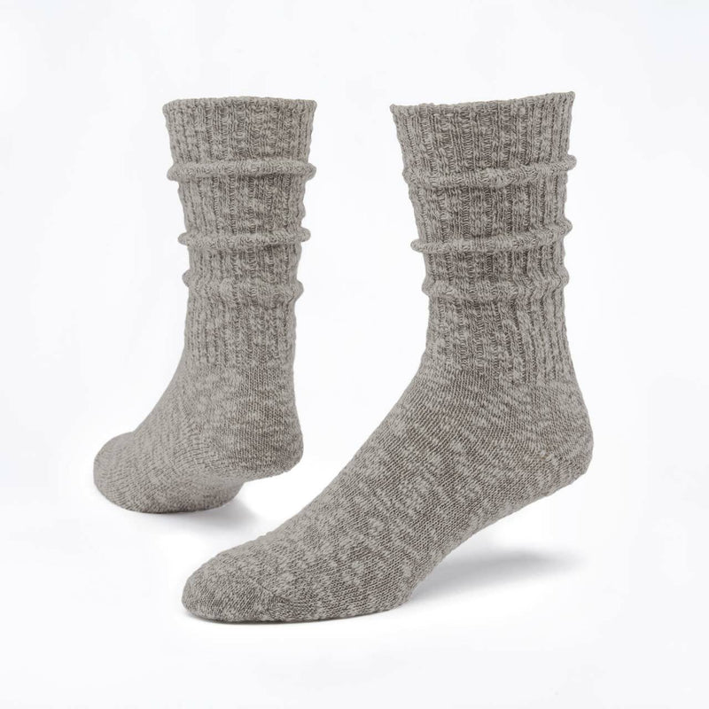 Ragg Sock in Solid Taupe