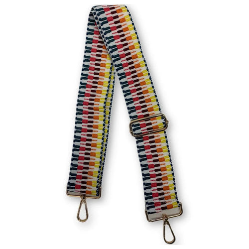 Mix & Match Bag Strap in Rainbow Embroidered