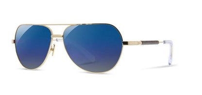 Redmond in Gold/Ebony/Blue Flash (Polarized)
