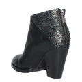 grey textured booties leather womens fall