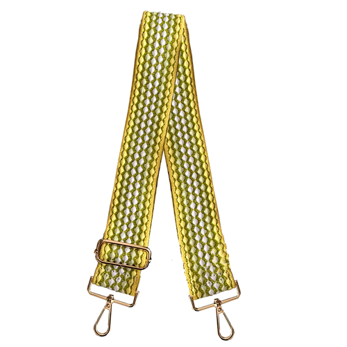 Mix & Match Bag Strap in Yellow Bubble